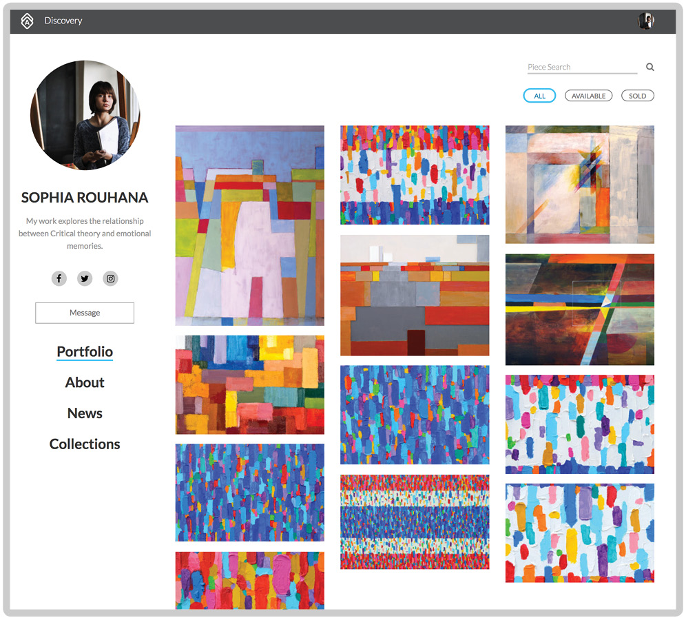 Display your artwork on your own Web Page